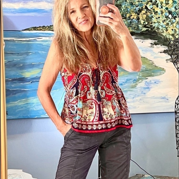 ⭐️Patrons of Peace, Boho Top, Super Soft, Washes So Well, Excellent Quality,S - Picture 6 of 13